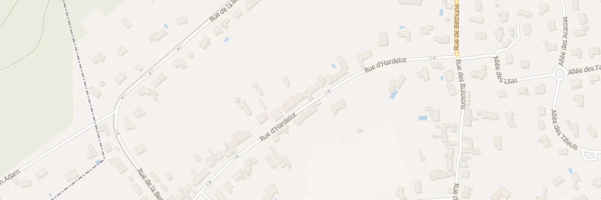 Plan du 20 Rue d’Hardelot à Condette