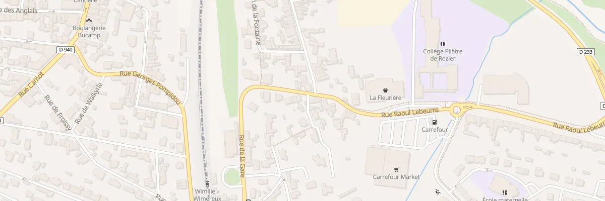 Plan du 2 Sen de la Gare à Wimille