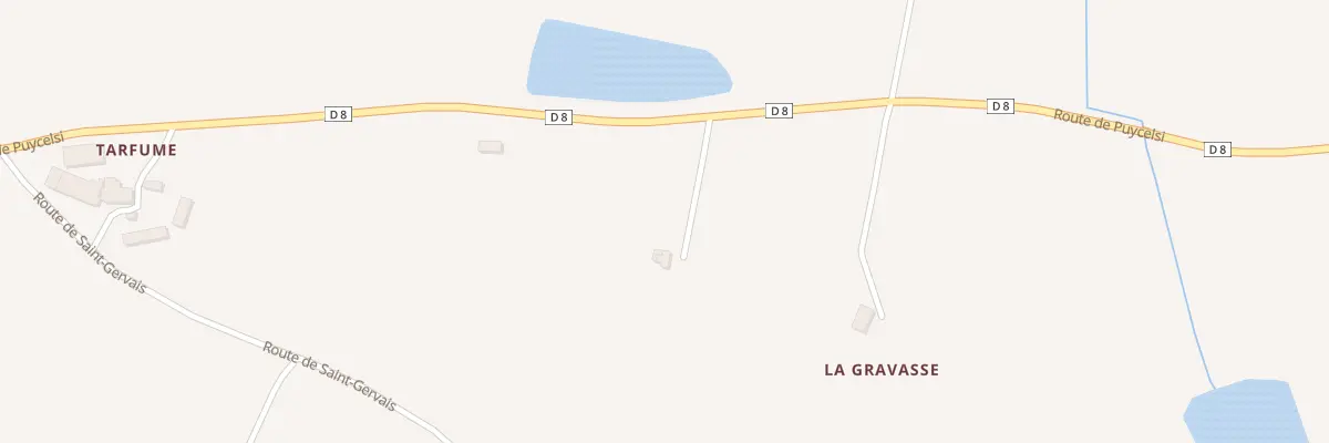 Plan du 2579 Rte de Puycelsi à Montdurausse
