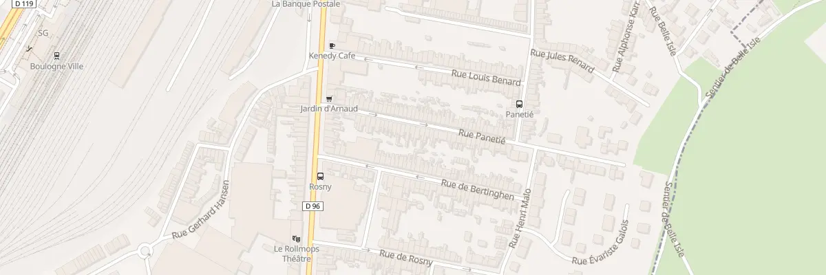 Plan du 34 Rue Panetié à Boulogne-sur-Mer