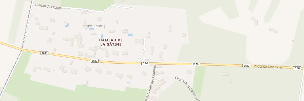 Plan du 13 Rte de Faverolles à La Boissière-École