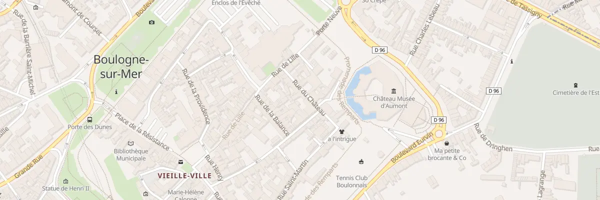 Plan du 16 Rue du Chateau à Boulogne-sur-Mer