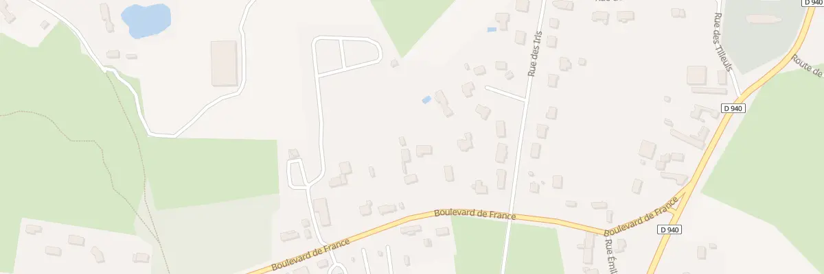 Plan du 284 Bd de France à Cucq