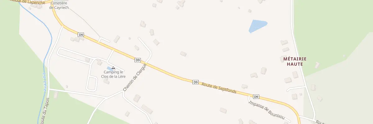 Plan du 435 Rte des Causses à Cayriech