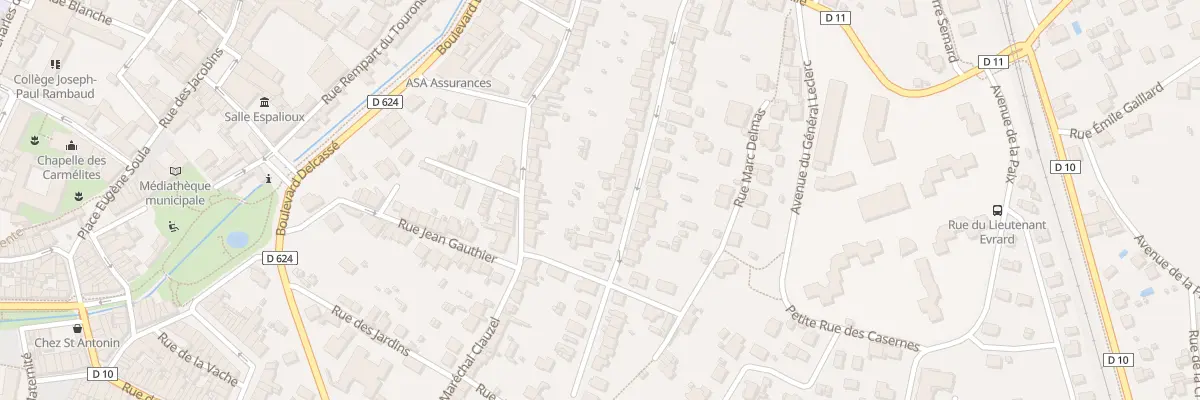 Plan du 11 Rue Gabriel Faure à Pamiers