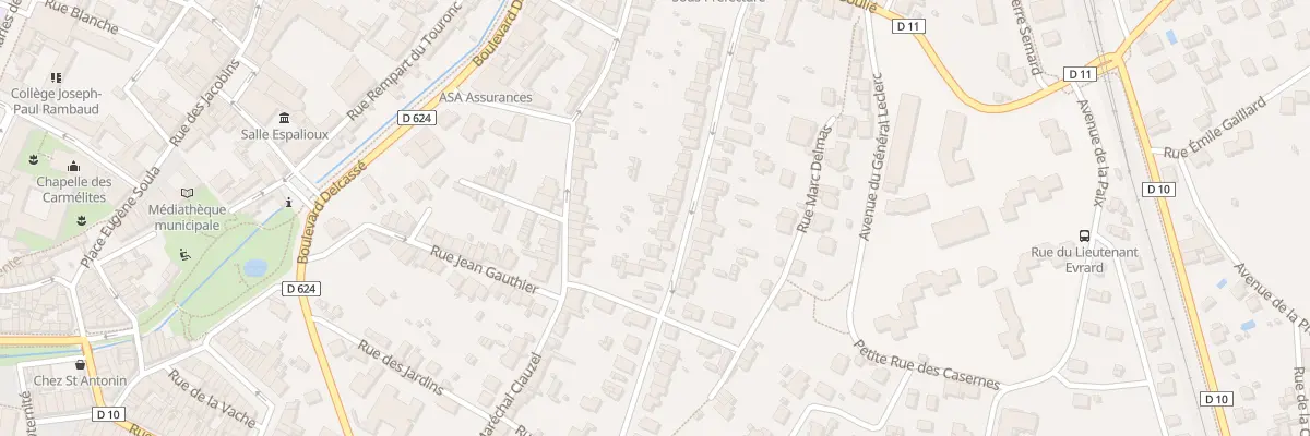 Plan du 13 Rue Gabriel Faure à Pamiers
