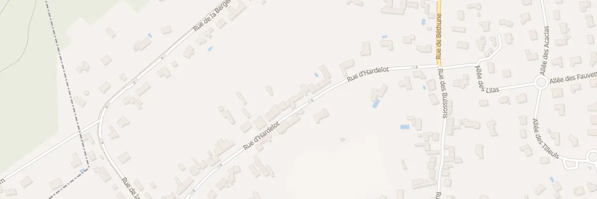 Plan du 18 Rue d’Hardelot à Condette