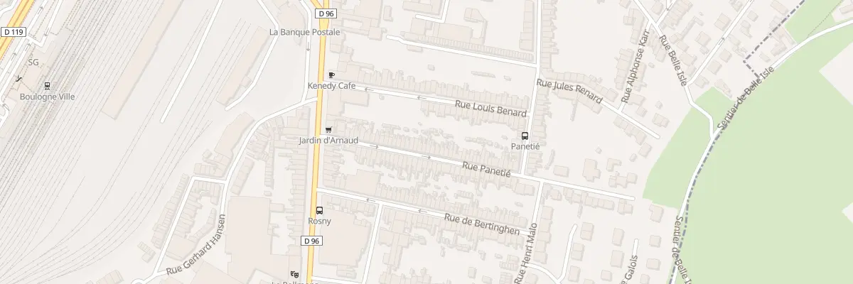 Plan du 41 Rue Panetié à Boulogne-sur-Mer