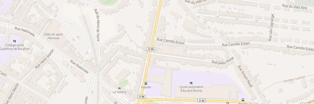 Plan du 3 Rue Jules Huret à Boulogne-sur-Mer