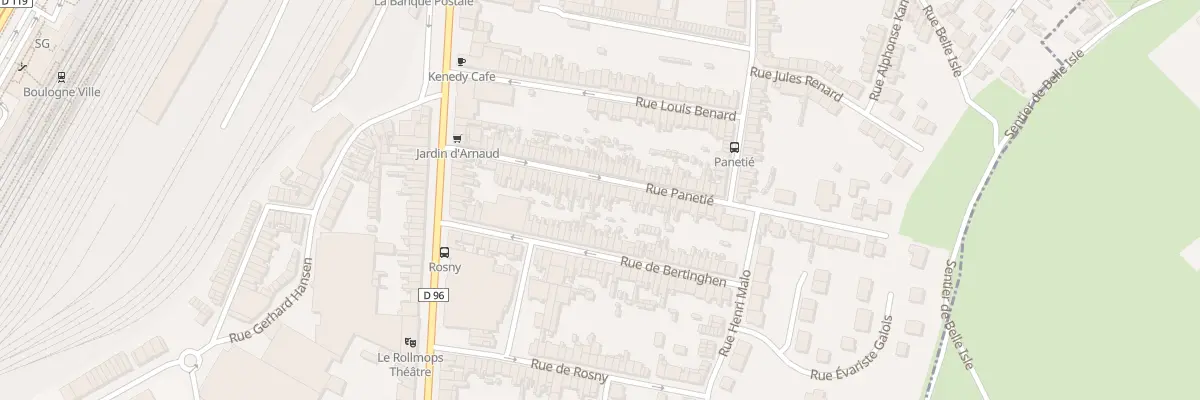 Plan du 40 Rue Panetié à Boulogne-sur-Mer