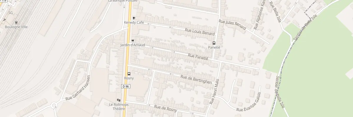 Plan du 42 Rue Panetié à Boulogne-sur-Mer