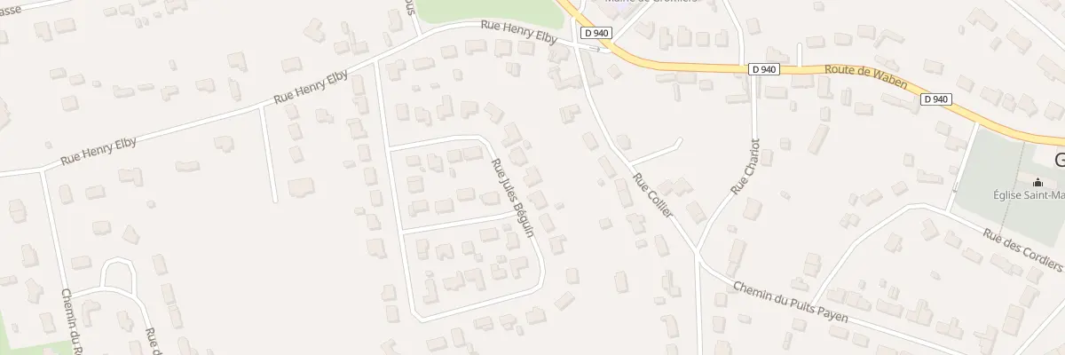 Plan du 84 Rue Jules Beguin à Groffliers