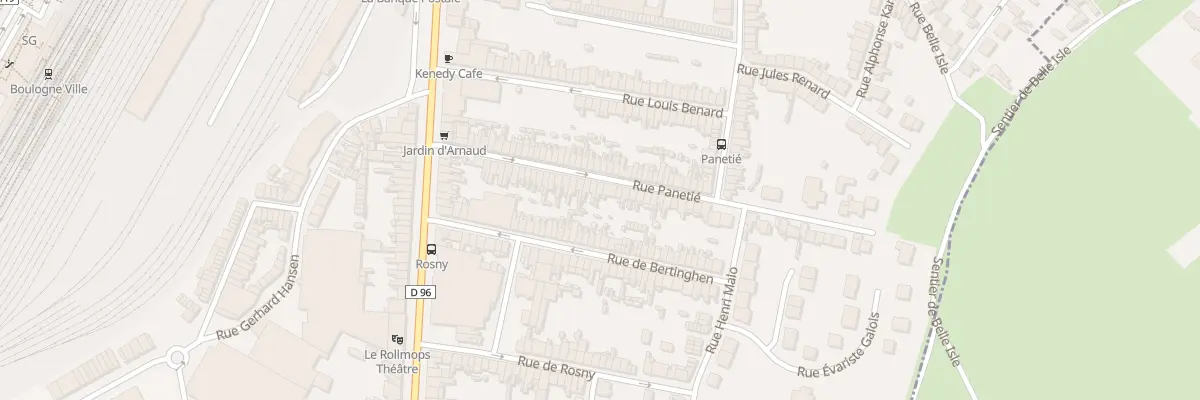 Plan du 44 Rue Panetié à Boulogne-sur-Mer