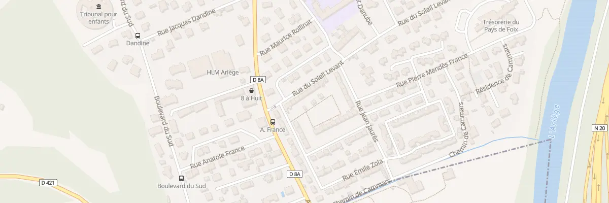 Plan du 7 Rue du Soleil Levant à Foix