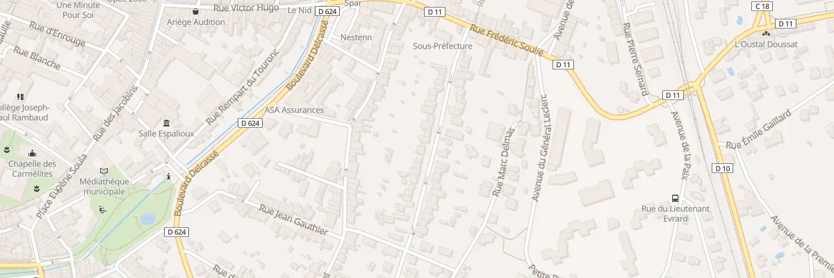 Plan du 21T Rue Gabriel Faure à Pamiers