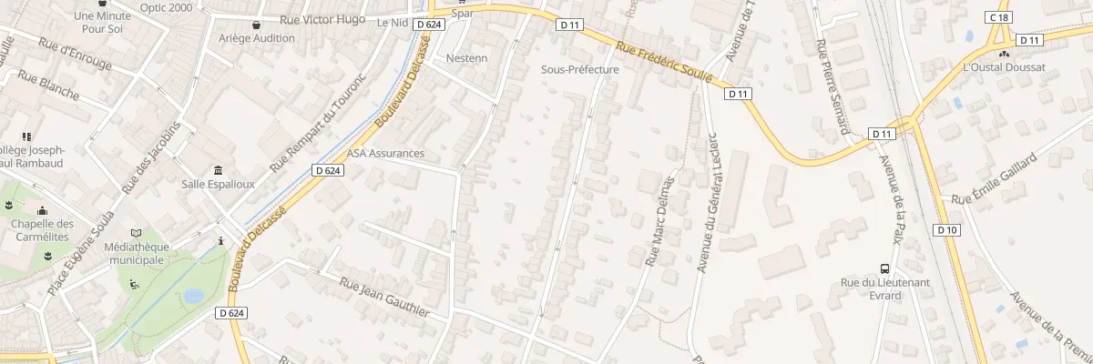 Plan du 23 Rue Gabriel Faure à Pamiers