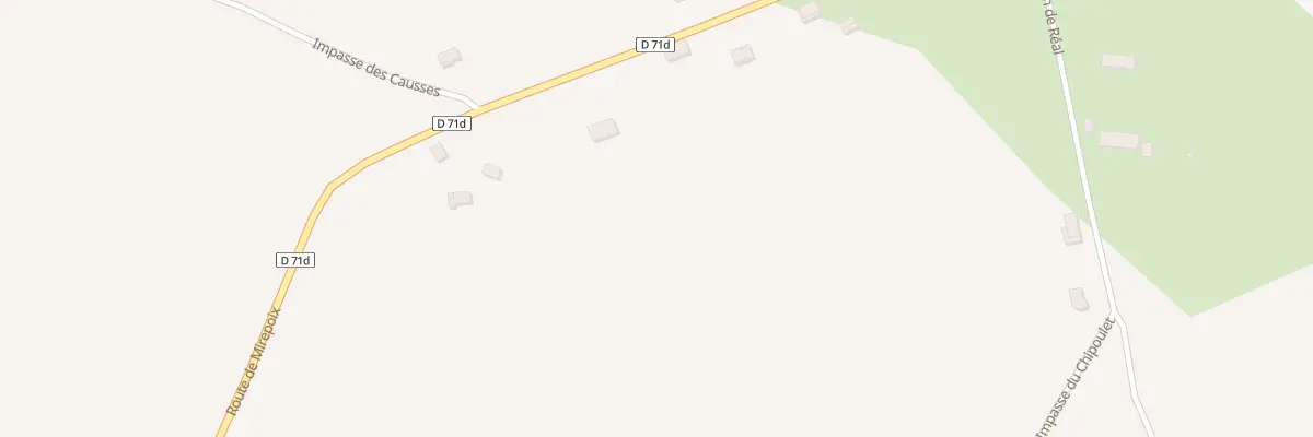 Plan du 1309 Rte de Mirepoix à Roquemaure