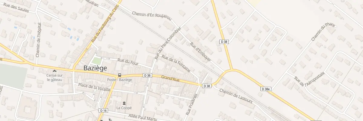 Plan du 10 Rue de la Fontaine à Baziège