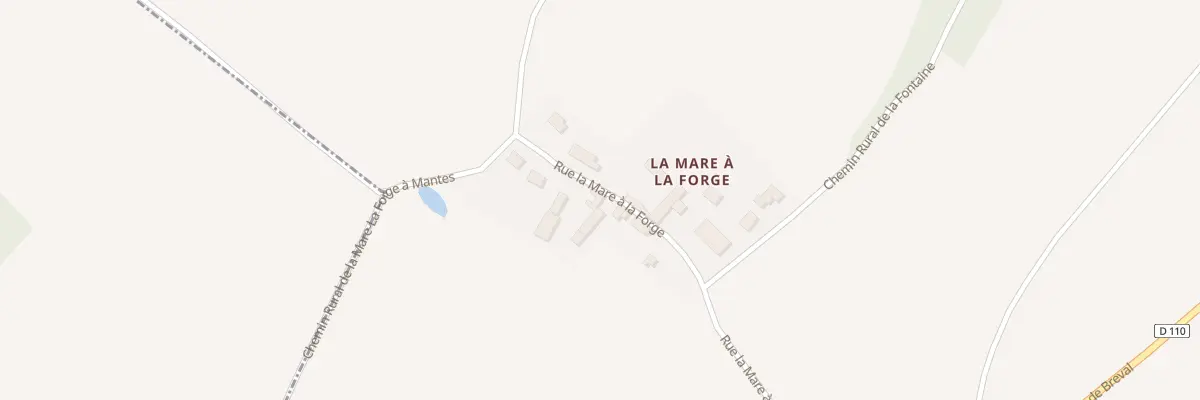 Plan du 7 Rue La Mare A la Forge à Perdreauville
