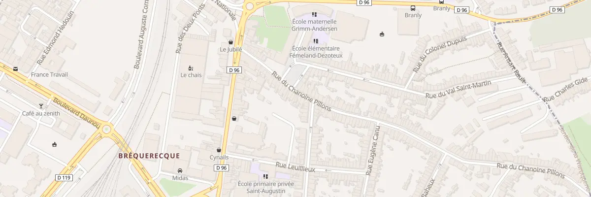 Plan du 40 Rue du Chanoine Pillons à Boulogne-sur-Mer