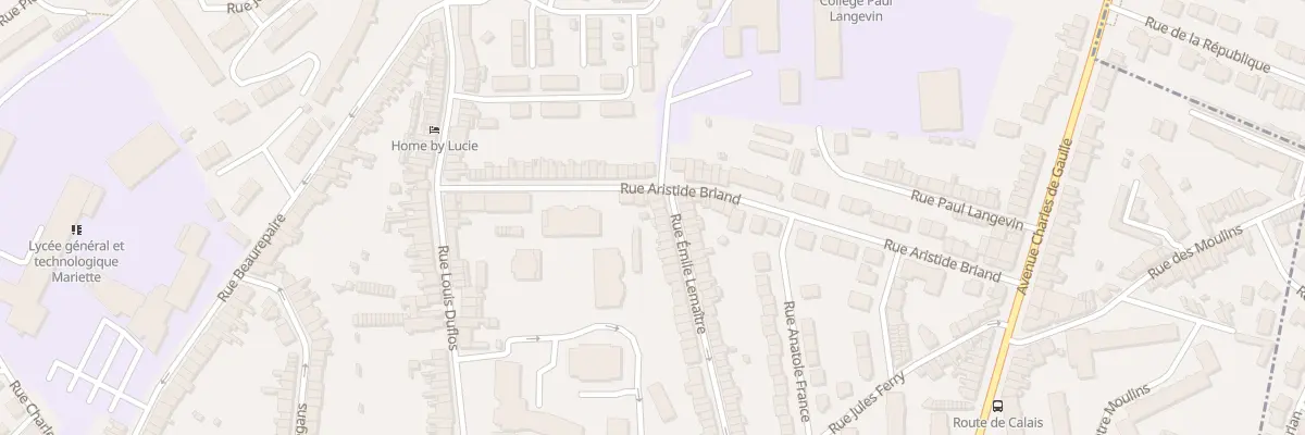 Plan du 95 Rue Emile Lemaitre à Boulogne-sur-Mer
