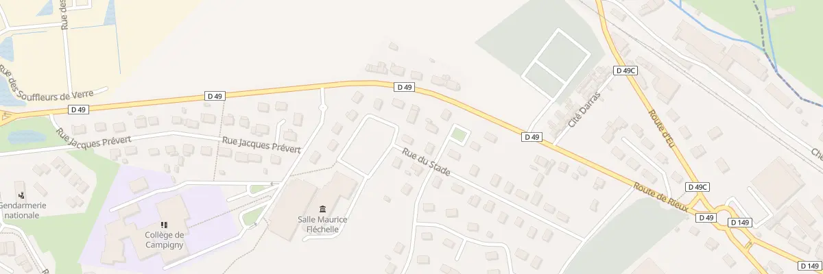 Plan du 20 Rue du Stade à Blangy-sur-Bresle