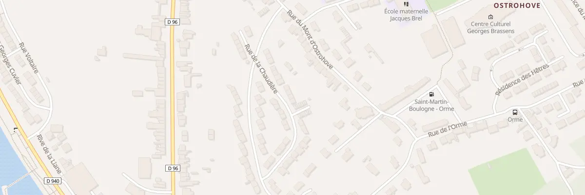 Plan du 23 Rue La Chaudiere à Saint-Martin-Boulogne