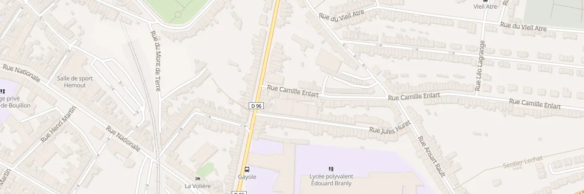 Plan du 16 Rue Camille Enlart à Boulogne-sur-Mer