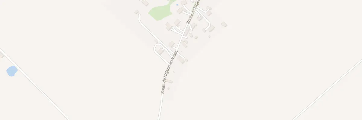 Plan du 132 Rte de Nojeon en Vexin à Longchamps