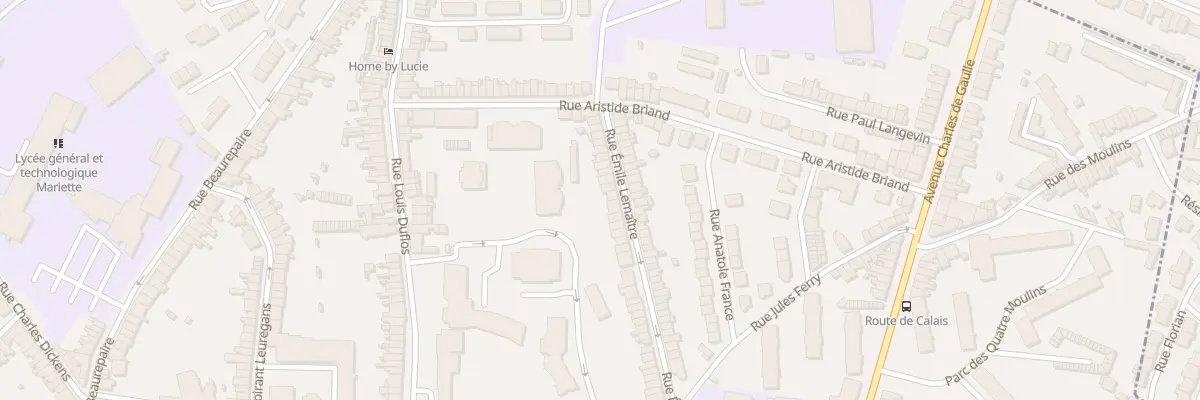 Plan du 77 Rue Emile Lemaitre à Boulogne-sur-Mer