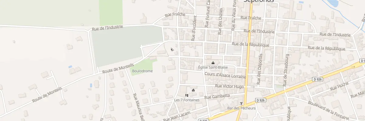 Plan du 10 Bd Notre Dame à Septfonds