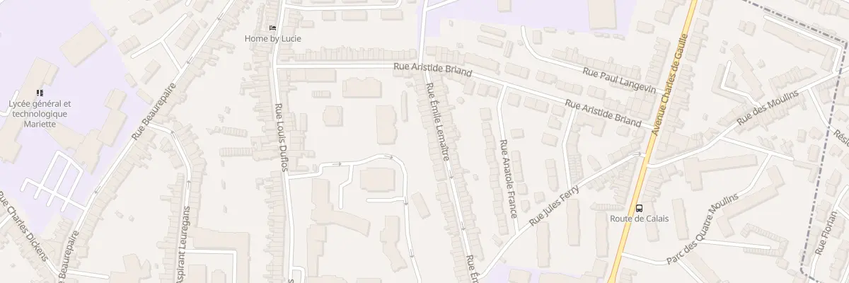 Plan du 75 Rue Emile Lemaitre à Boulogne-sur-Mer