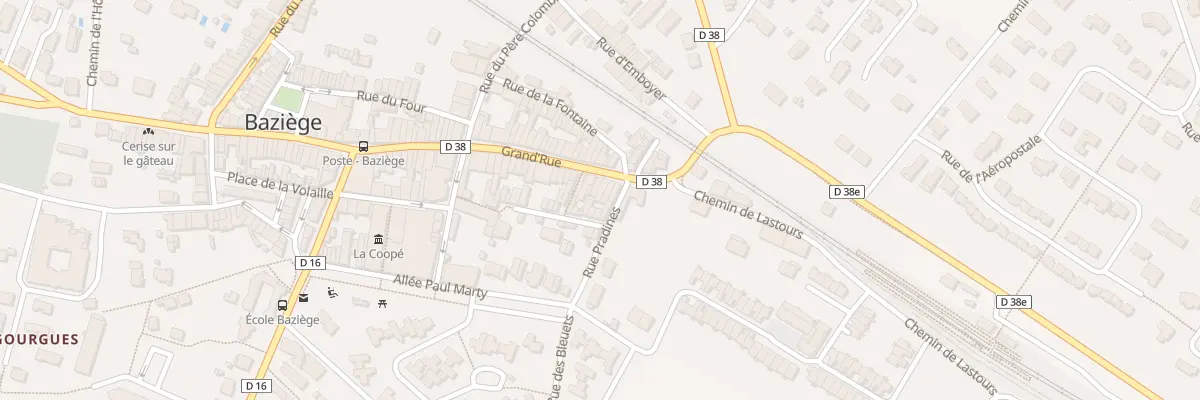 Plan du 121 Gr Grand Rue à Baziège