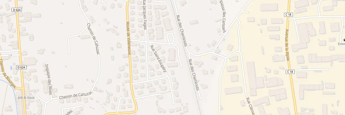 Plan du 3 Rue Jean Mermoz à Pamiers