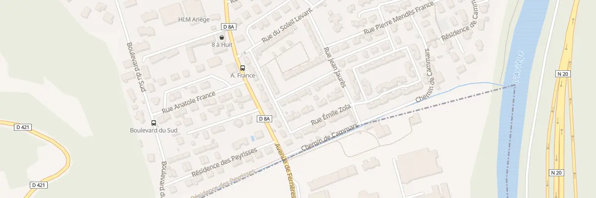 Plan du 5 Rue Marc Guillaume Vadier à Foix