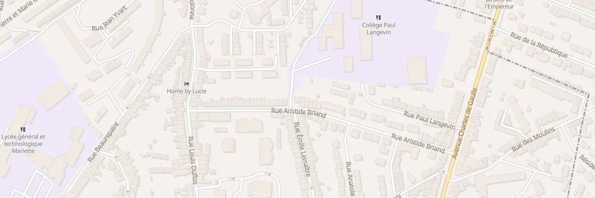 Plan du 55 Rue Aristide Briand à Boulogne-sur-Mer