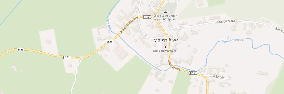 Plan du 3 Rue du Presbytère à Maisnières