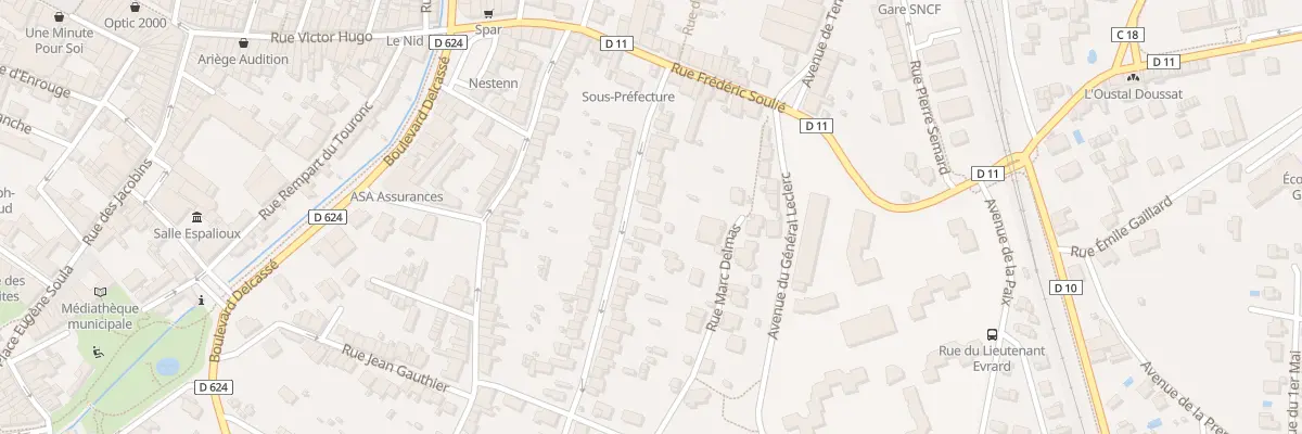 Plan du 30 Rue Gabriel Faure à Pamiers