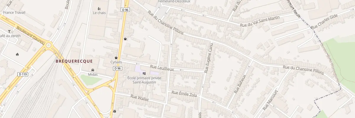 Plan du 23 Rue Blanzy Pourre à Boulogne-sur-Mer