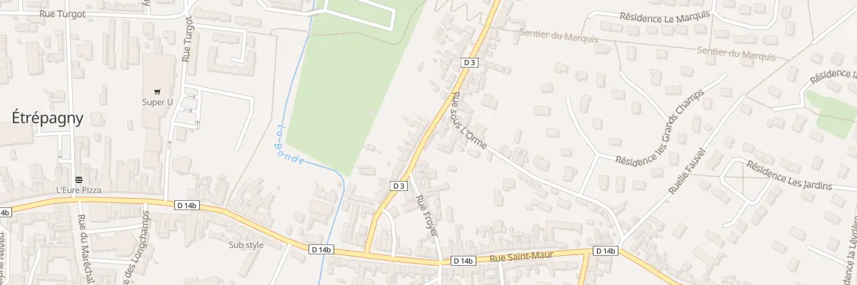 Plan du 22B Rue Aristide Briand à Étrépagny