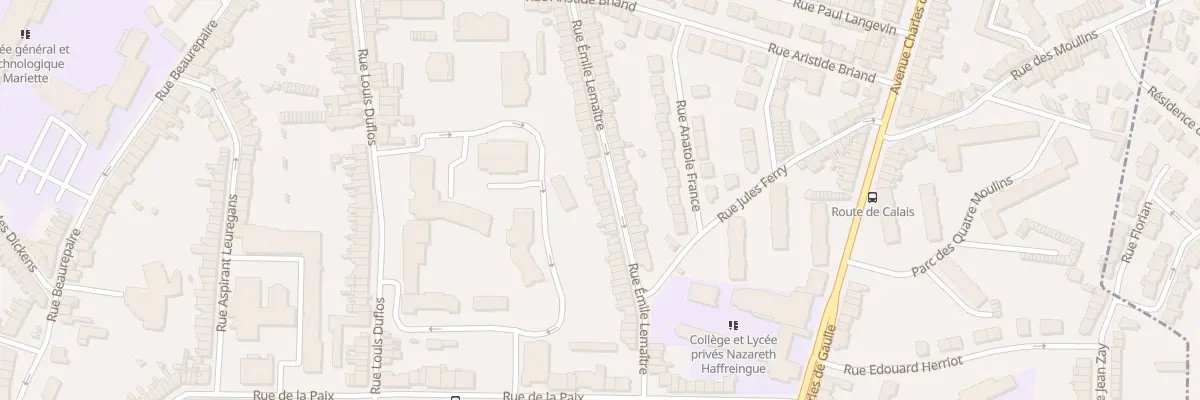 Plan du 51 Rue Emile Lemaitre à Boulogne-sur-Mer