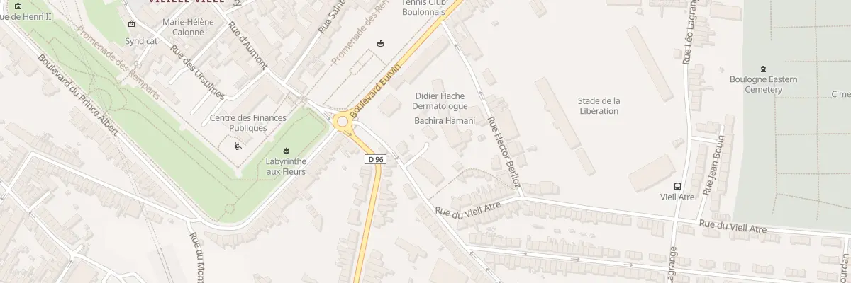 Plan du 18 Rue Boucher de Perthes à Boulogne-sur-Mer