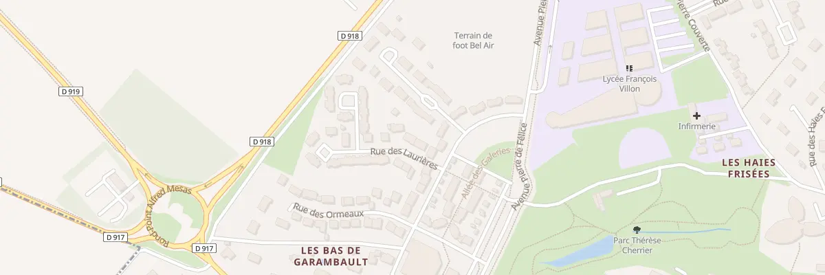 Plan du 6 Rue des Laurières à Beaugency