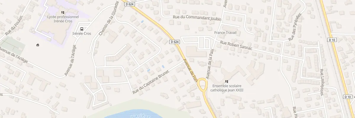 Plan du 2 Rue du Cap Brunet à Pamiers