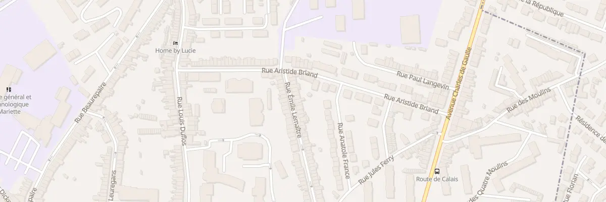 Plan du 68 Rue Emile Lemaitre à Boulogne-sur-Mer
