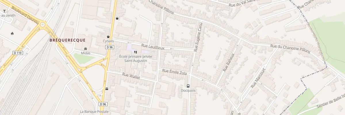 Plan du 26 Rue Leuillieux à Boulogne-sur-Mer