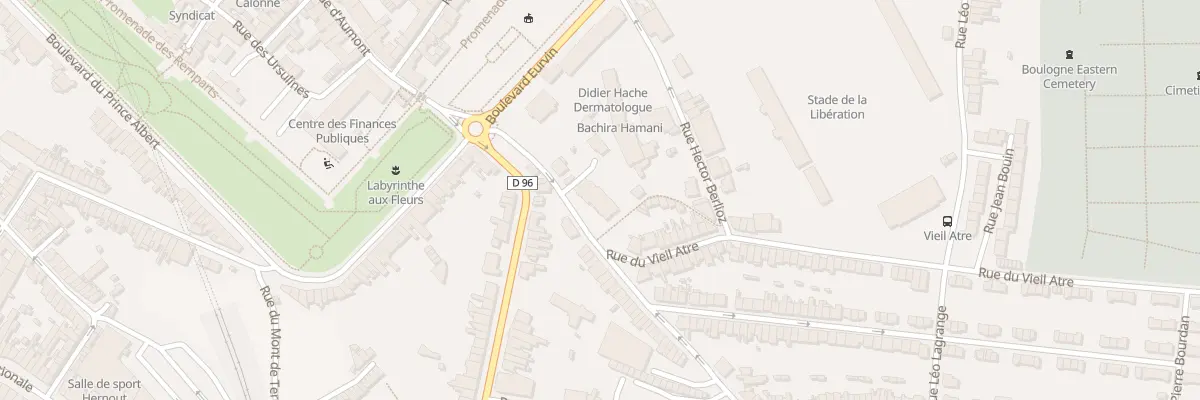 Plan du 16 Rue Boucher de Perthes à Boulogne-sur-Mer