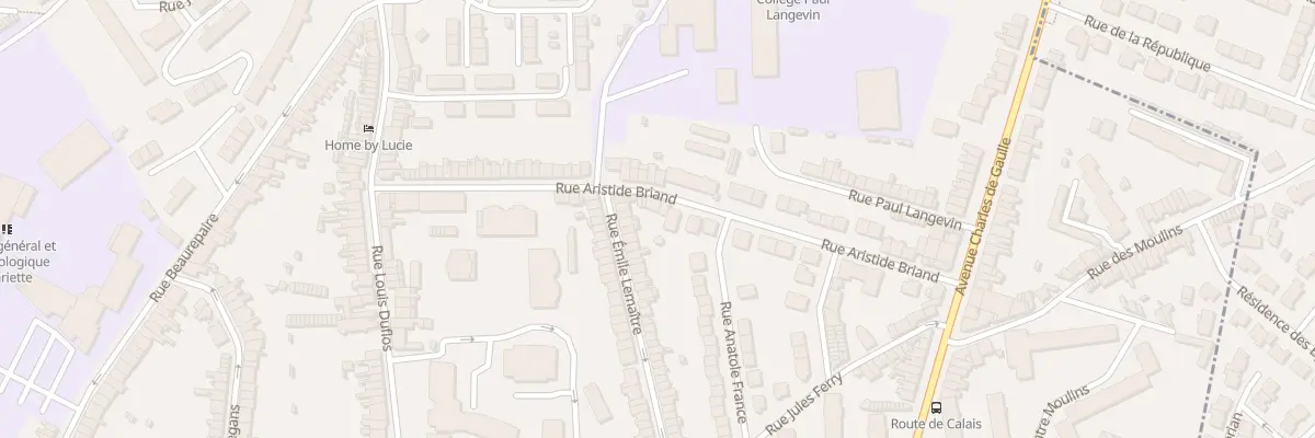Plan du 52 Rue Aristide Briand à Boulogne-sur-Mer