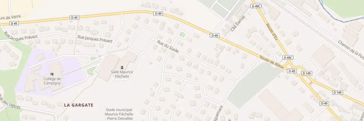 Plan du 13 Rue du Stade à Blangy-sur-Bresle