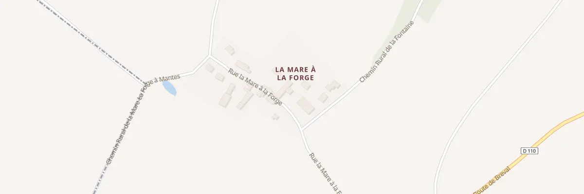 Plan du 2 Rue La Mare A la Forge à Perdreauville